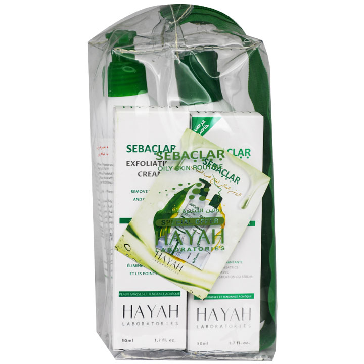 Sebaclar (Cleansing Gel+Tonic Lotion) 200ml + (Exofoliationg Cream+Hydra Cream) 50ml (Offer Pack) image number 0
