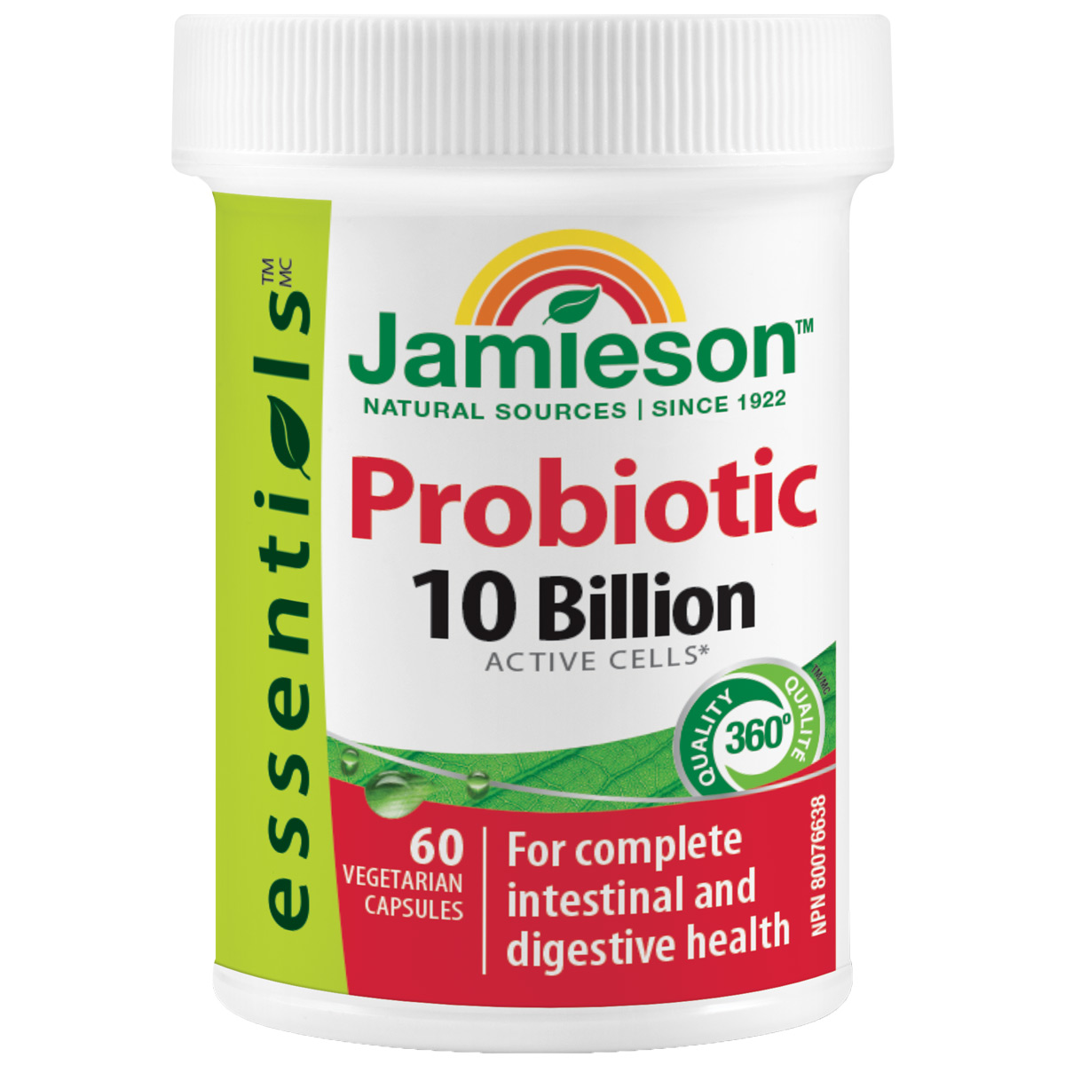 Jamieson Probiotic 10 Billion 60 Veg Capsules image number 0