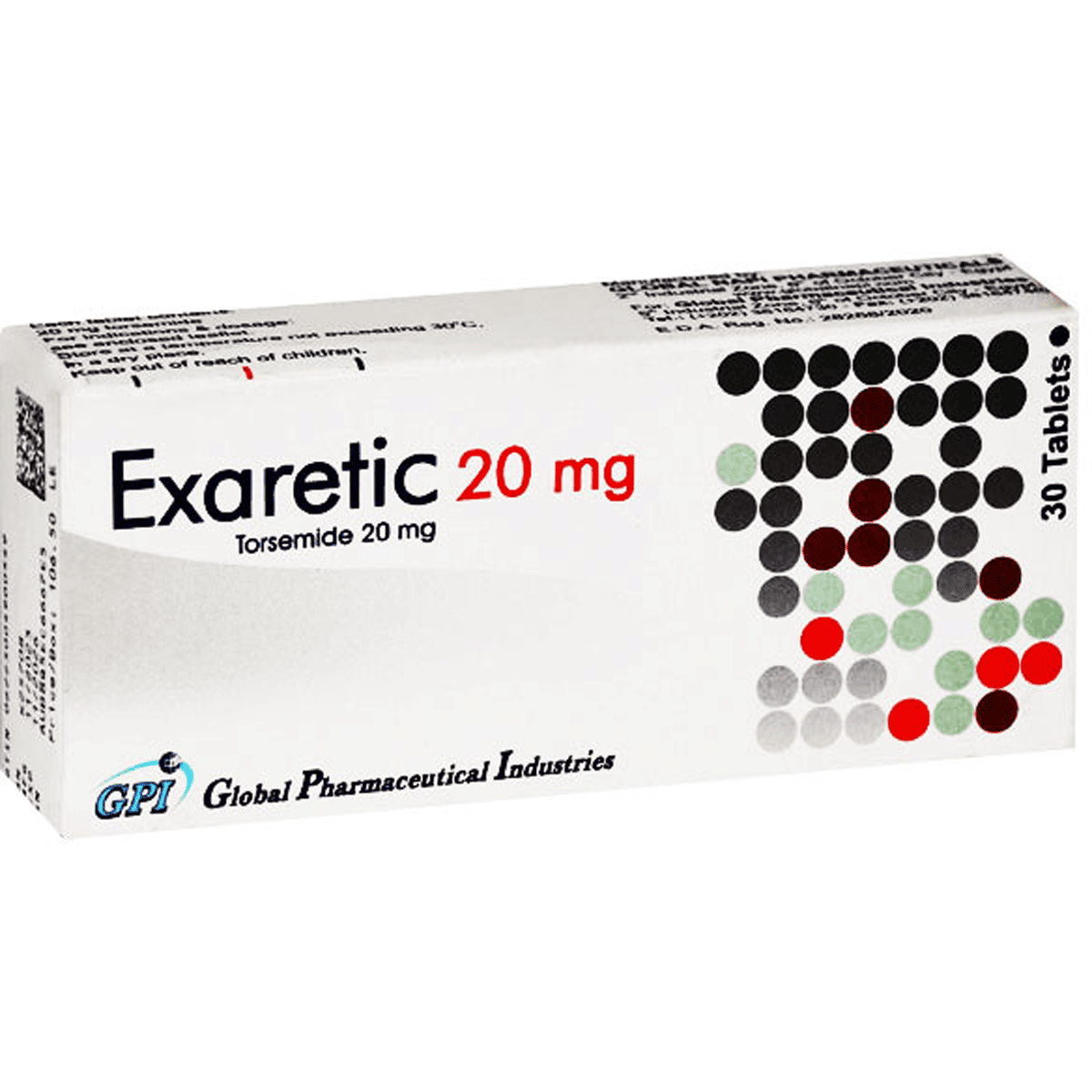 Exaretic 20mg 30 Tablets image number 0