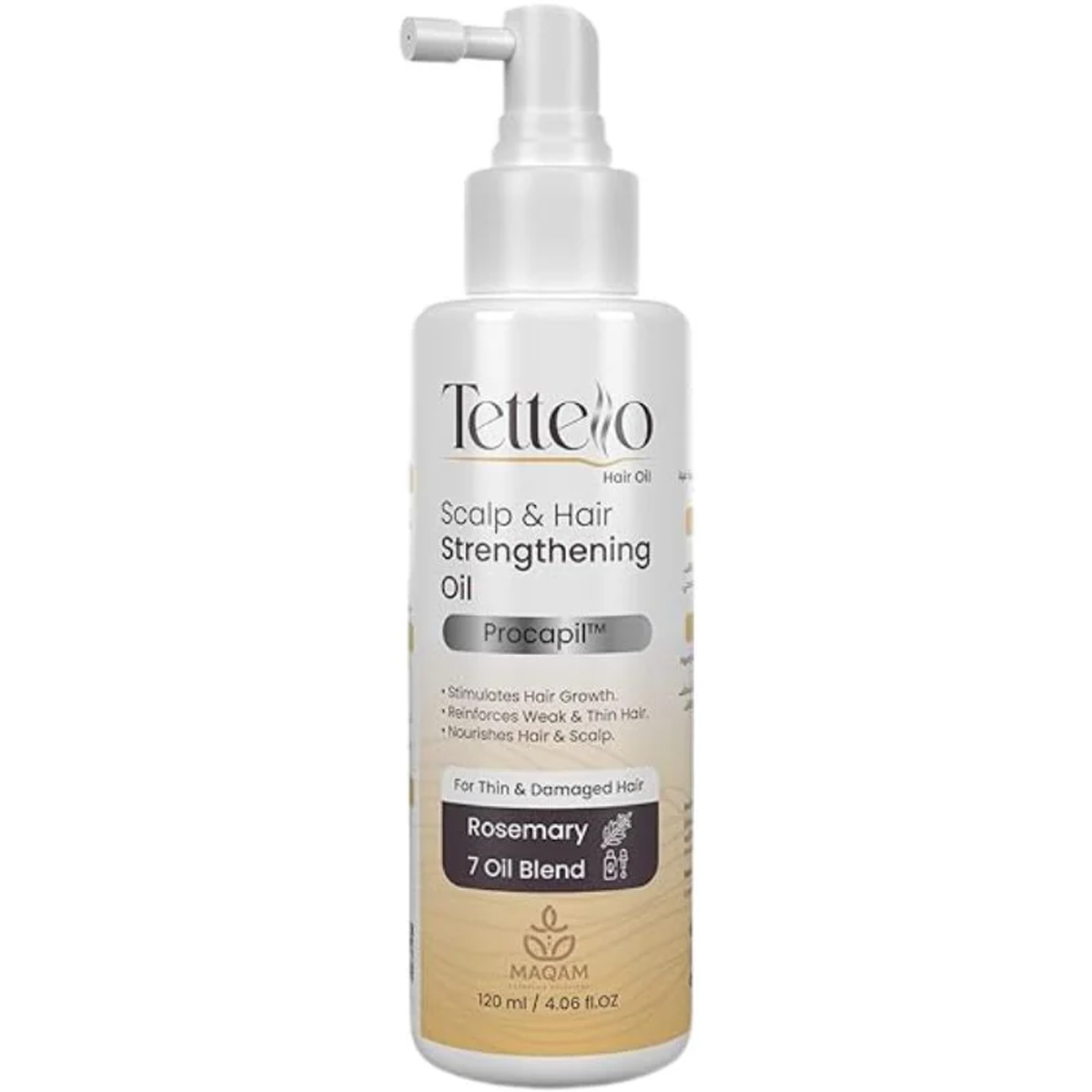 Tettello Strengthening Oil For Thin and Damaged Hair 120ml image number 0