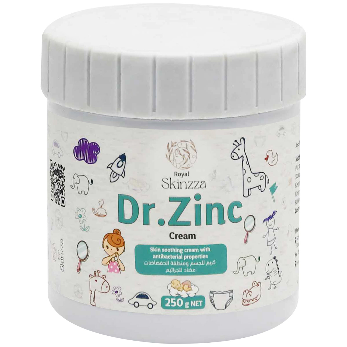 Dr Zinc Skin Soothing Cream 250gm image number 0