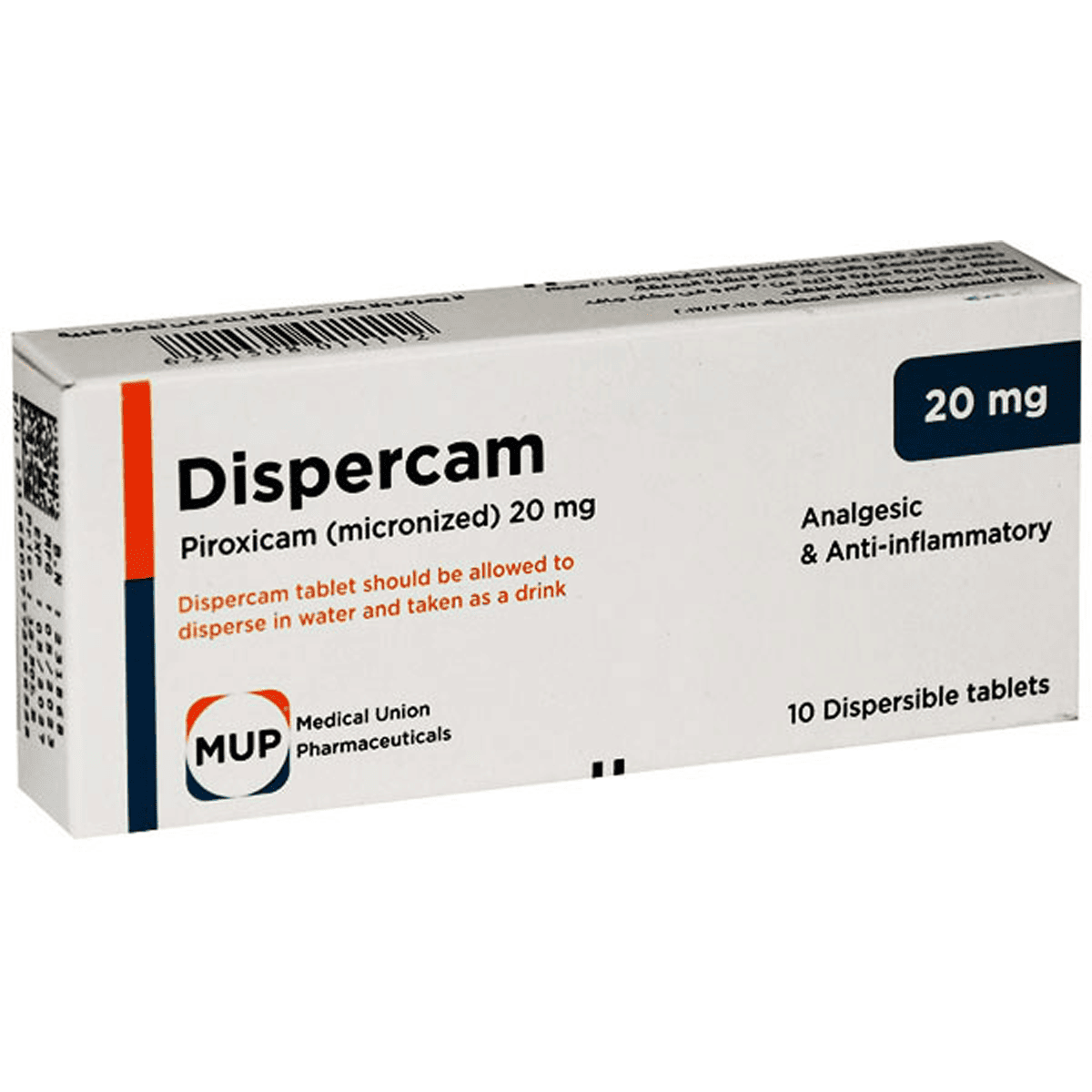 Dispercam 20mg 10 Tablets image number 0