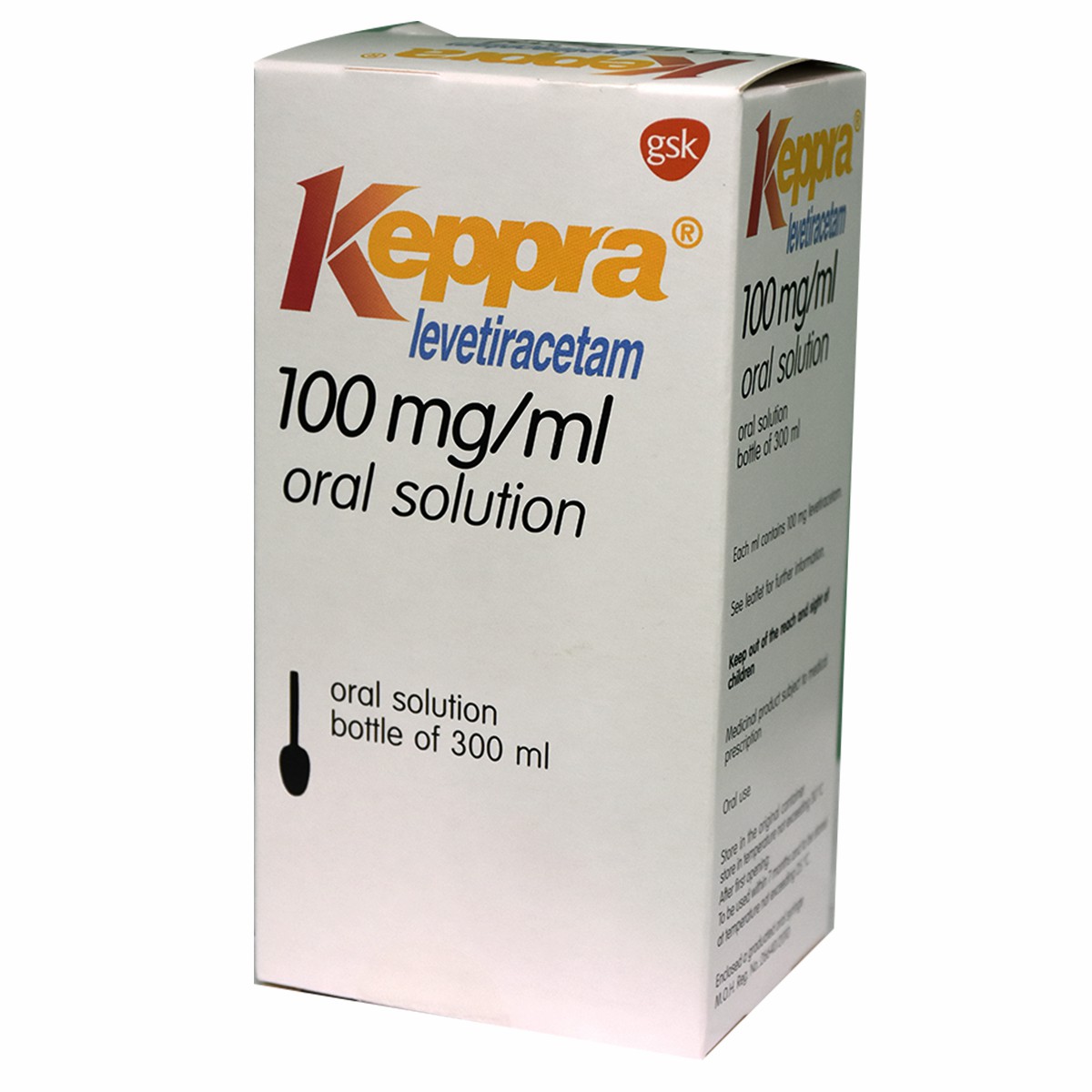 Keppra 100mg 300ml Oral Syrup image number 0