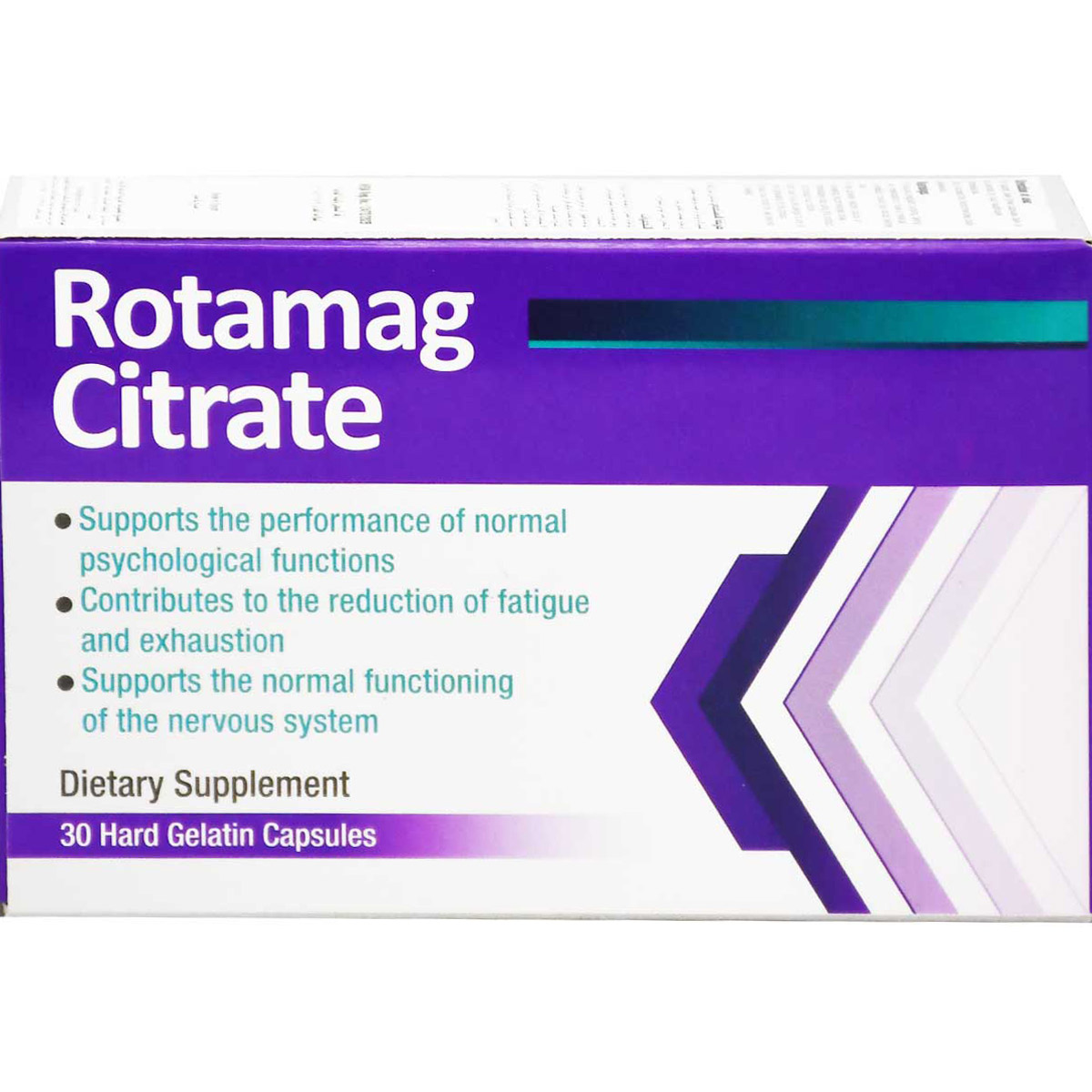 Rotamag Citrate 30 Hard Gelatin Capsules image number 0