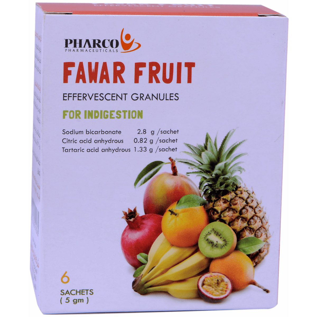 Fawar Fruit 6 Effervescent Sachets image number 0