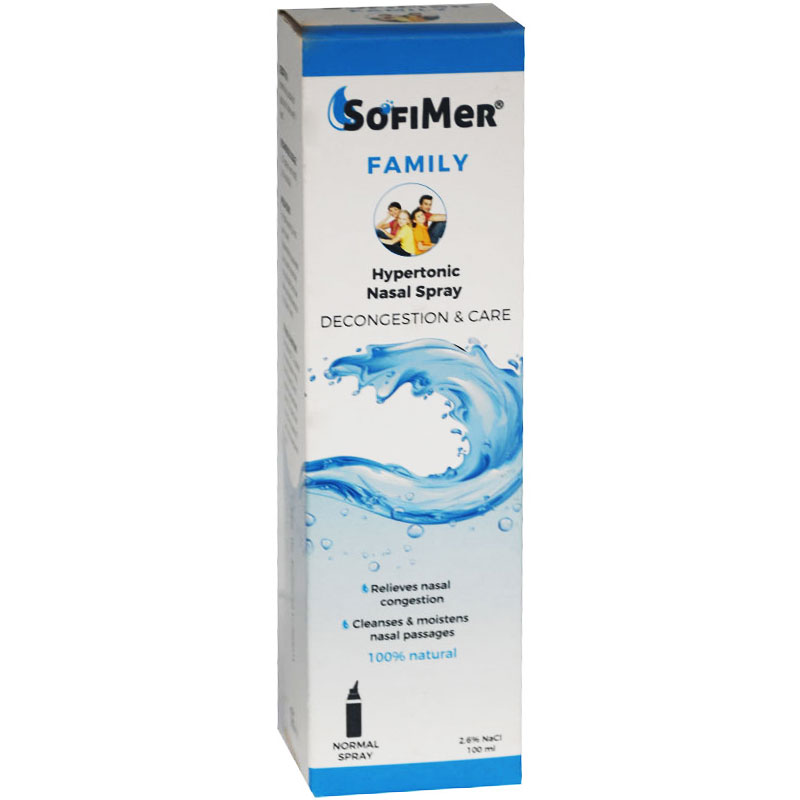 Sofimer Family (Hypertonic 2.6%) 100ml Nasal Spray image number 0