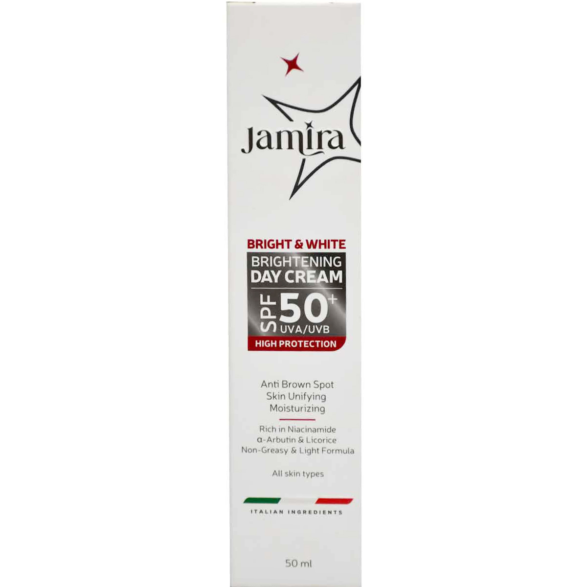 Jamira Bright and White Brightening SPF(50+) Day Cream 50 ml image number 0