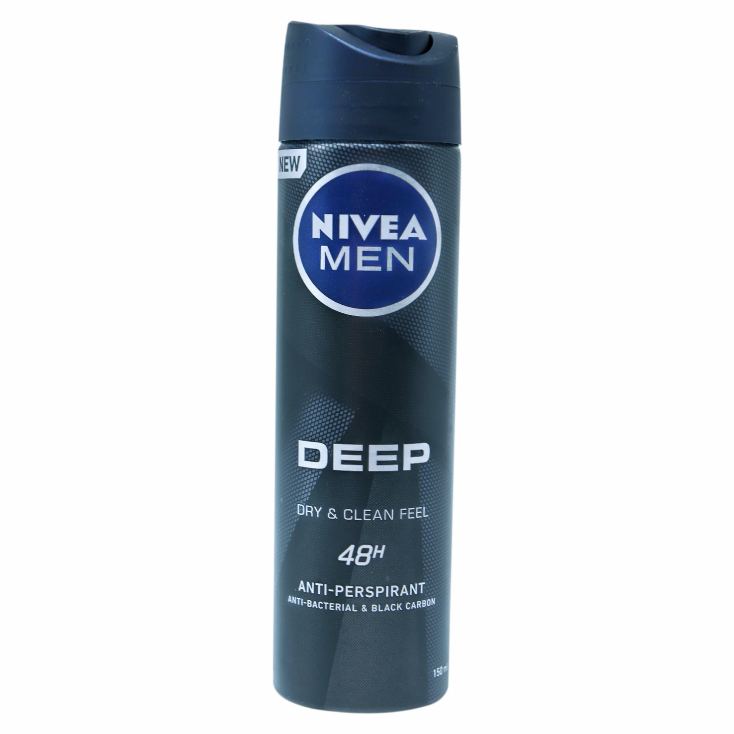 Nivea Men Deep Black Carbon Deodorant Spray 150ml image number 0