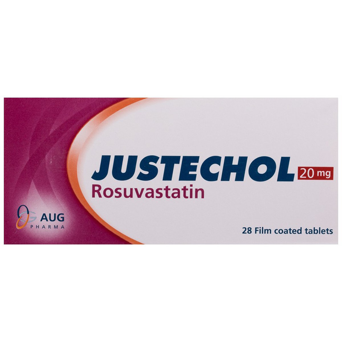 Justechol 20mg 28 Film Coated Tablets image number 0
