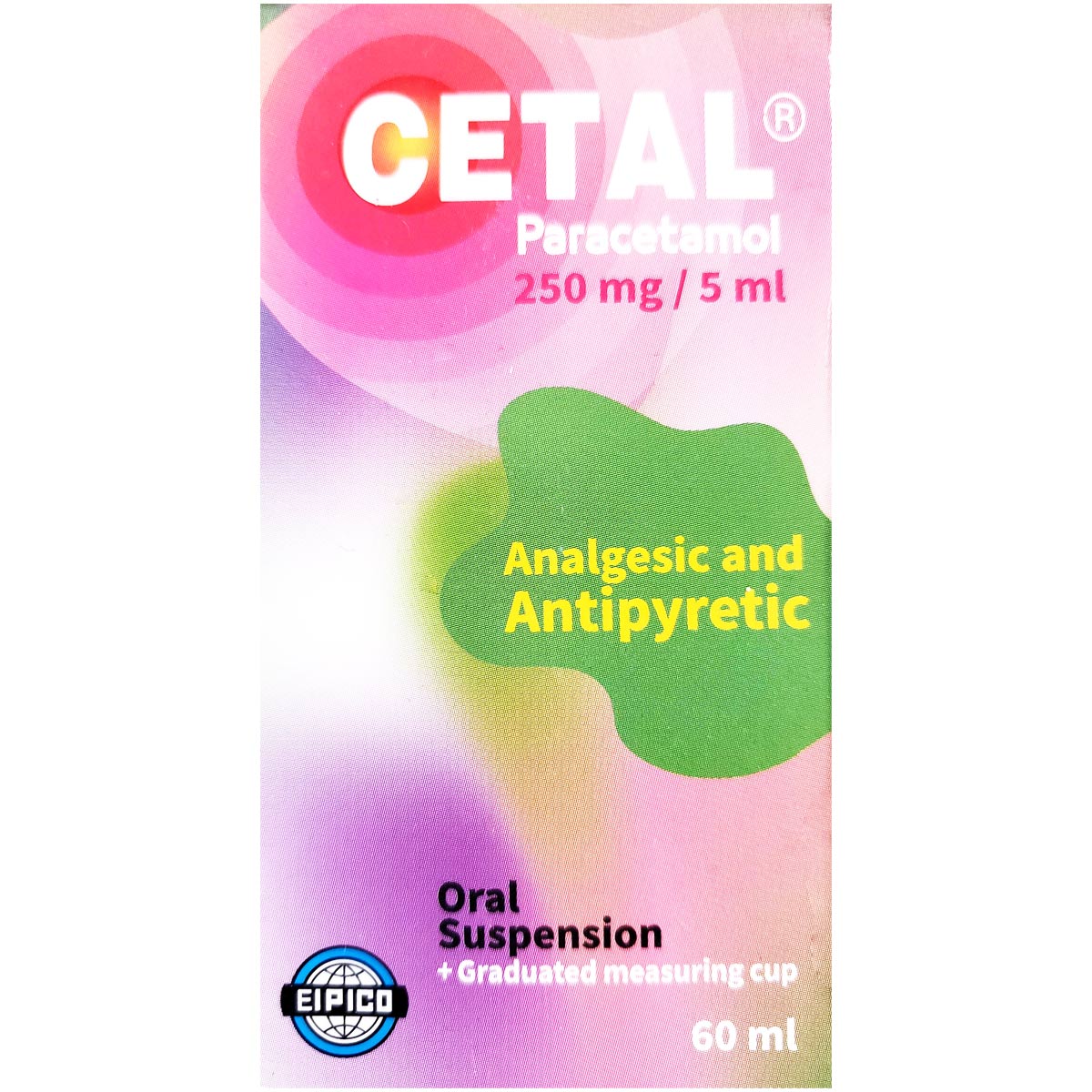 Cetal 250Mg/5Ml (60Ml) Syrup image number 0