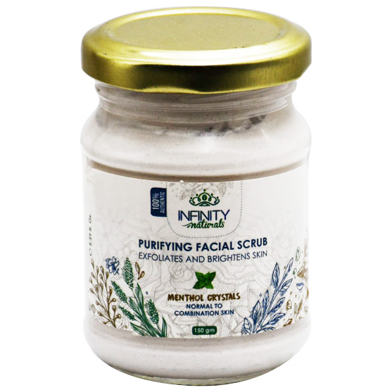 Infinity Naturals Menthol Purifying Facial Scrub 150gm image number 0