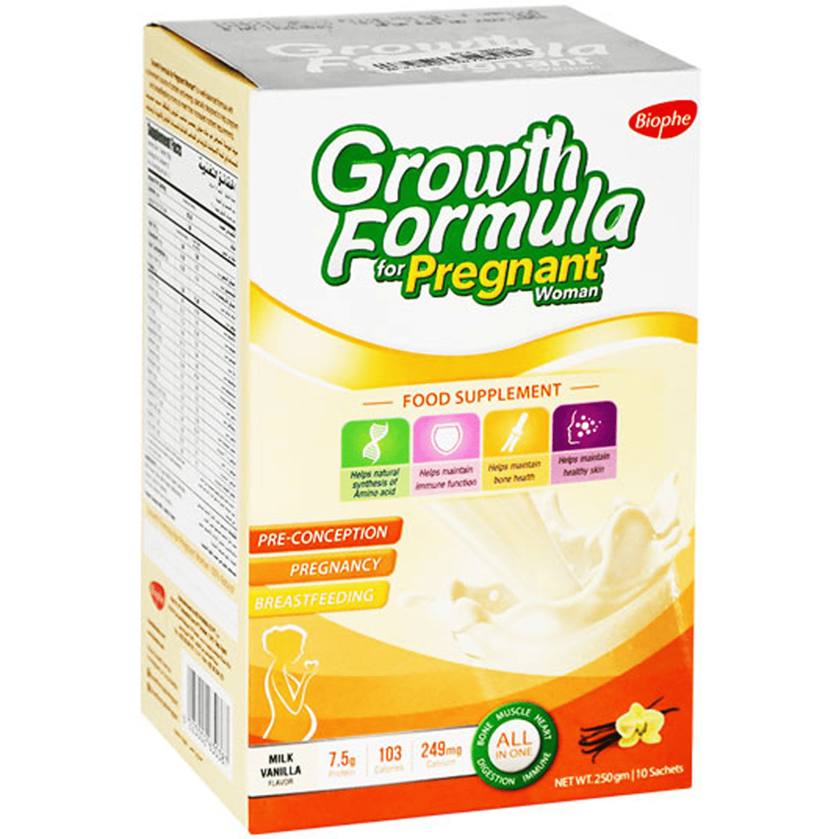 Growth Formula Vanilla for Pregnant Women 10 Sachets image number 0
