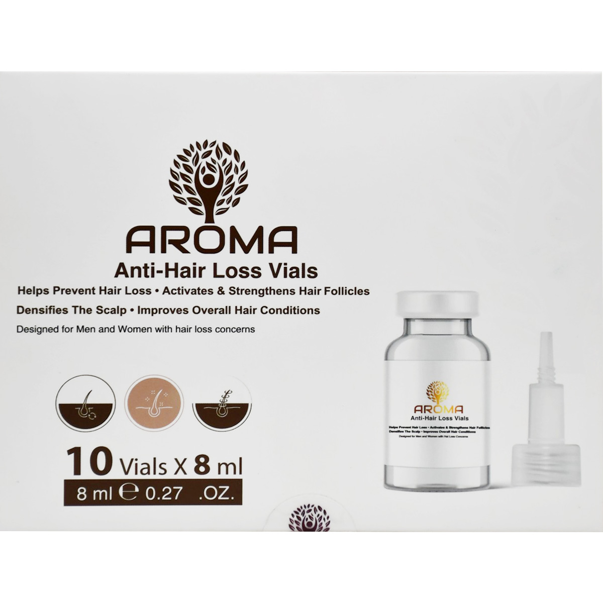 Aroma Anti Hair Loss Vials 10 x 8ml image number 0
