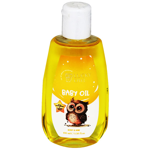 Lucky Owl Baby Oil For Body and Hair 100ml image number 0