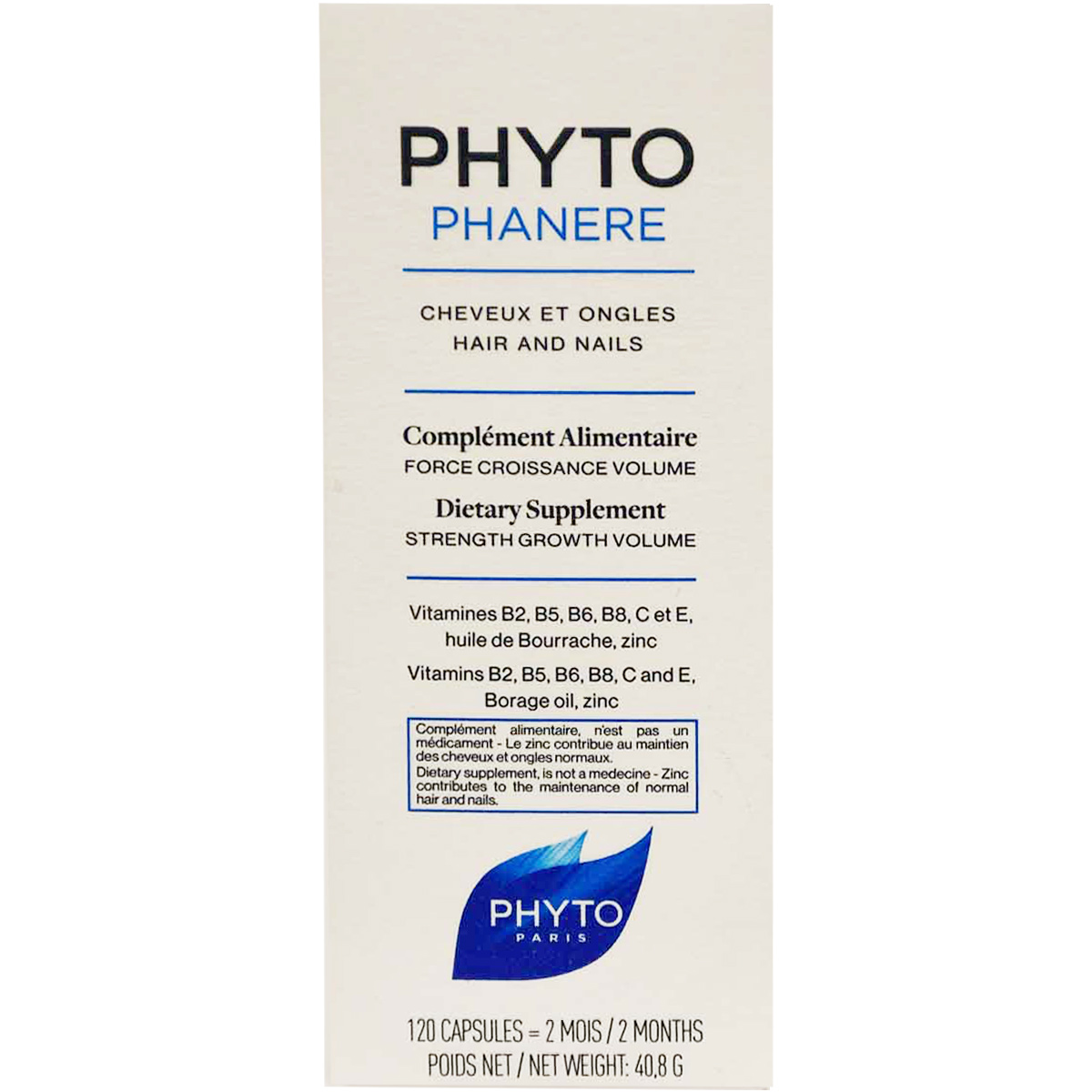 Phytophanere Hair and Nails 120 Capsules image number 0