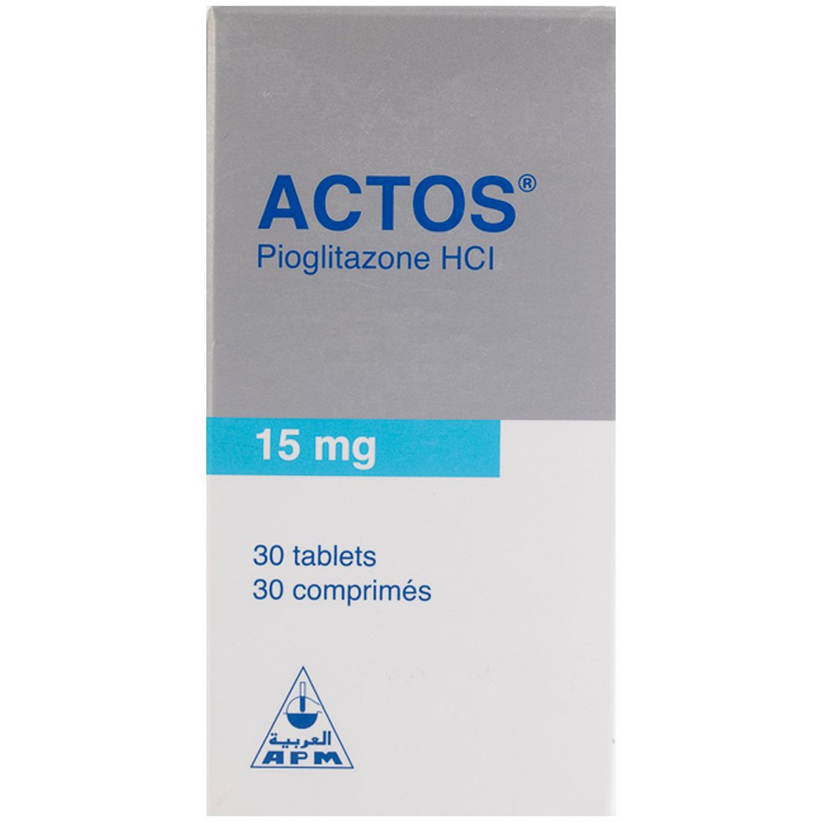 Actos 15mg 30 Tablets image number 0