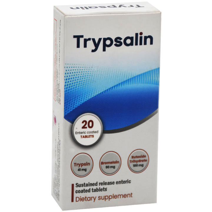 Trypsalin Sustained Release 20 Enteric Coated Tablet image number 0