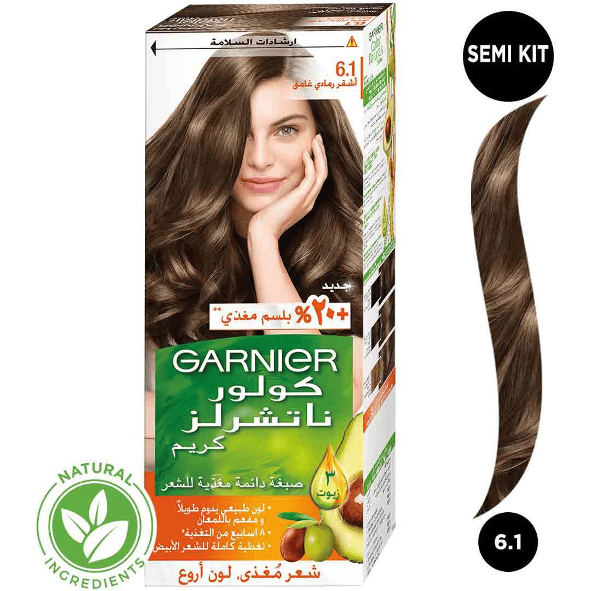 Garnier Hair Color Naturals Cream Dark Ash Blonde/6.1 image number 0