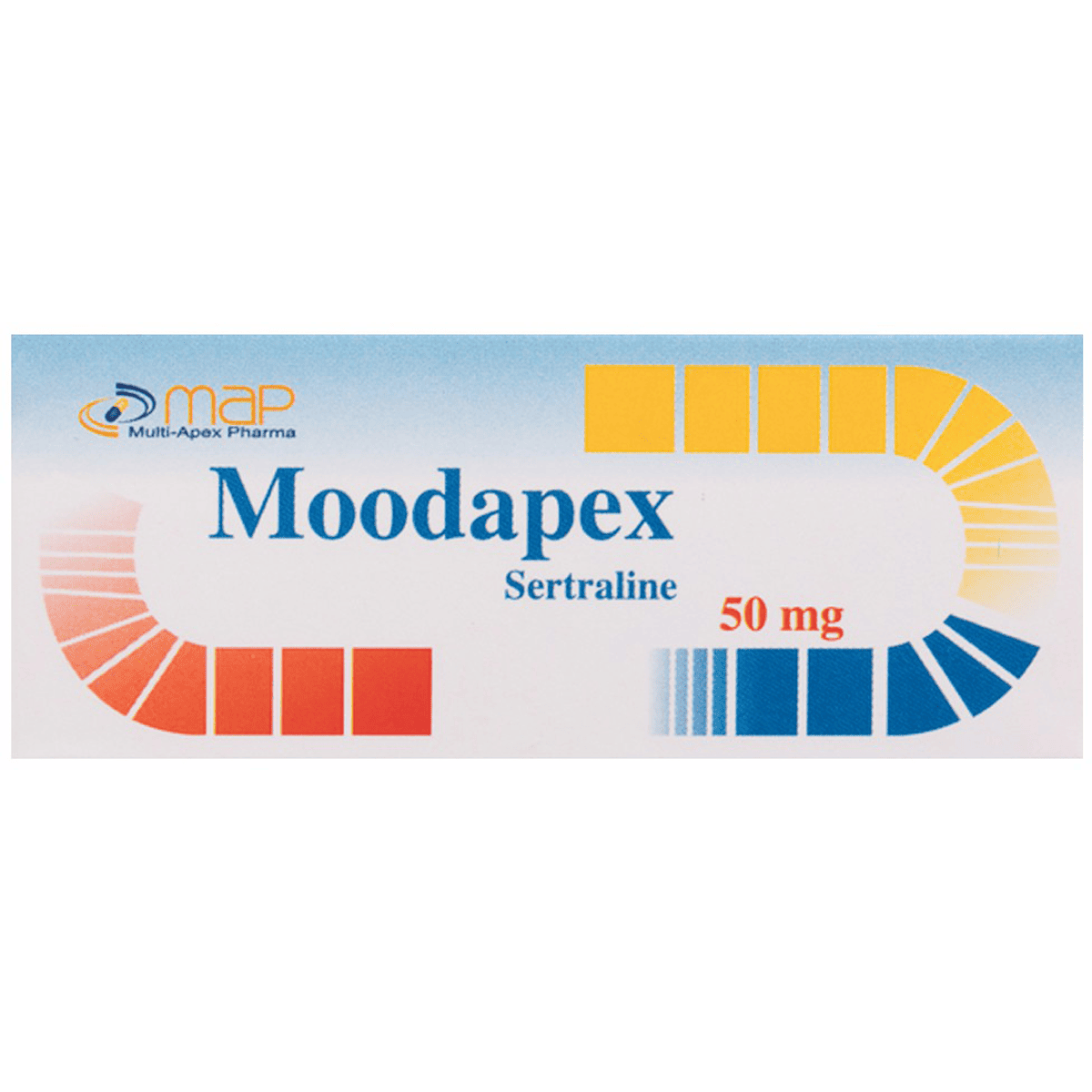 Moodapex 50mg 30 Film Coated Tablets image number 0