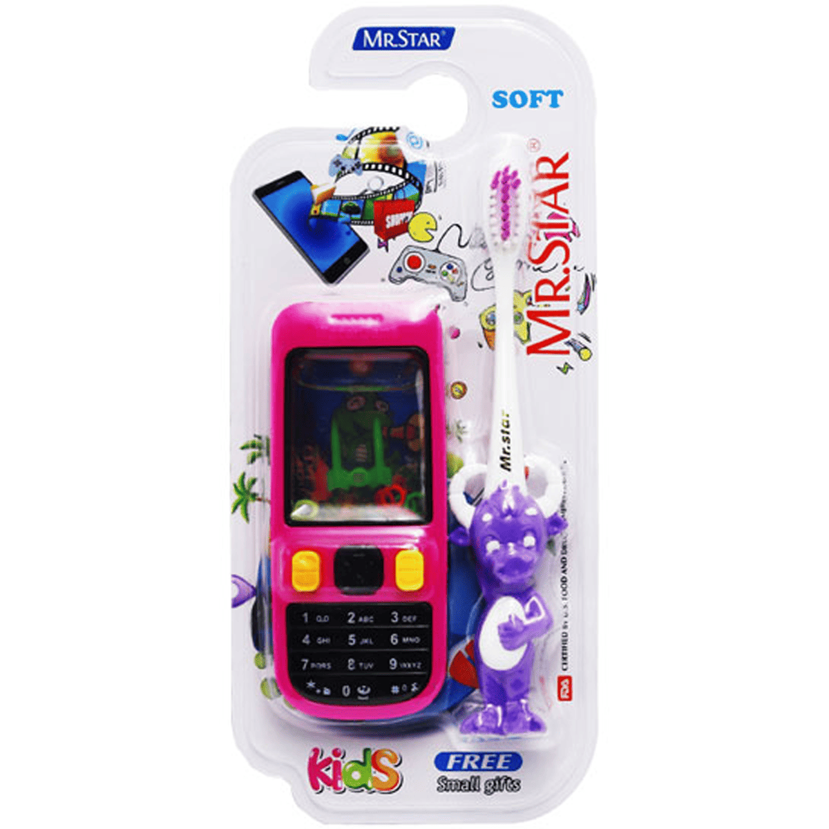 Mr. Star Kids Soft Toothbrush ( 3 Years+) with Gift/012C image number 0