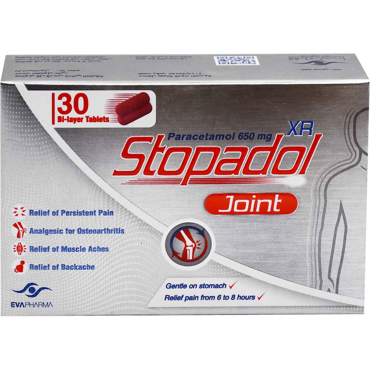 Stopadol XR Joint 650 mg 30 Bi-Layer Tablets image number 0