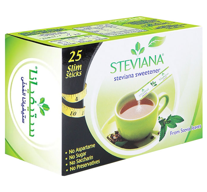 Steviana Sweetener 25 Slim Sticks image number 0