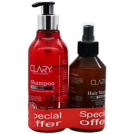 Clary (Shampoo 300ml+Keratin Hair Water 200ml) (Offer Pack) image number 0