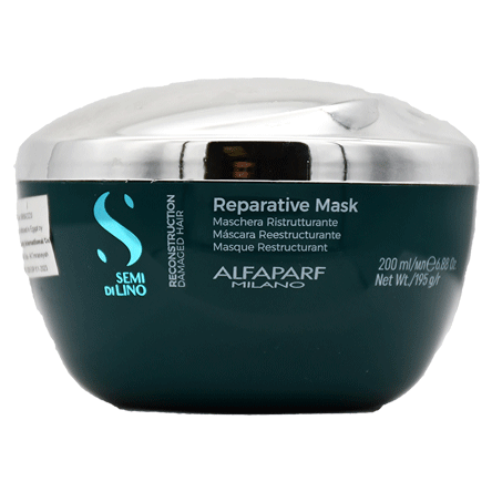 Semi Di Lino Mask With Bambo And Linseed For Reconstruction Damaged Hair 200ml image number 0
