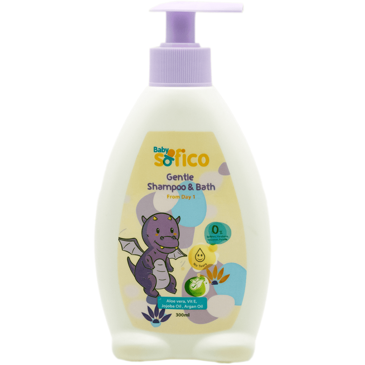 Sofico Baby Gentle Shampoo and Bath 300ml image number 0