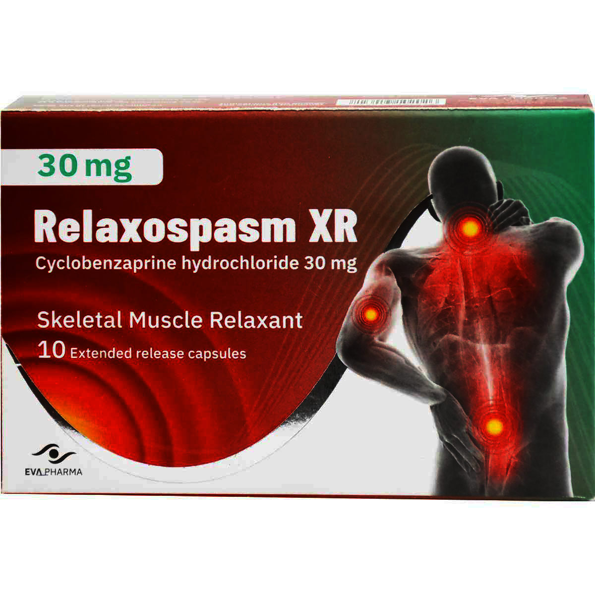 Relaxospasm XR 30 mg Extended Release 10 Capsules image number 0