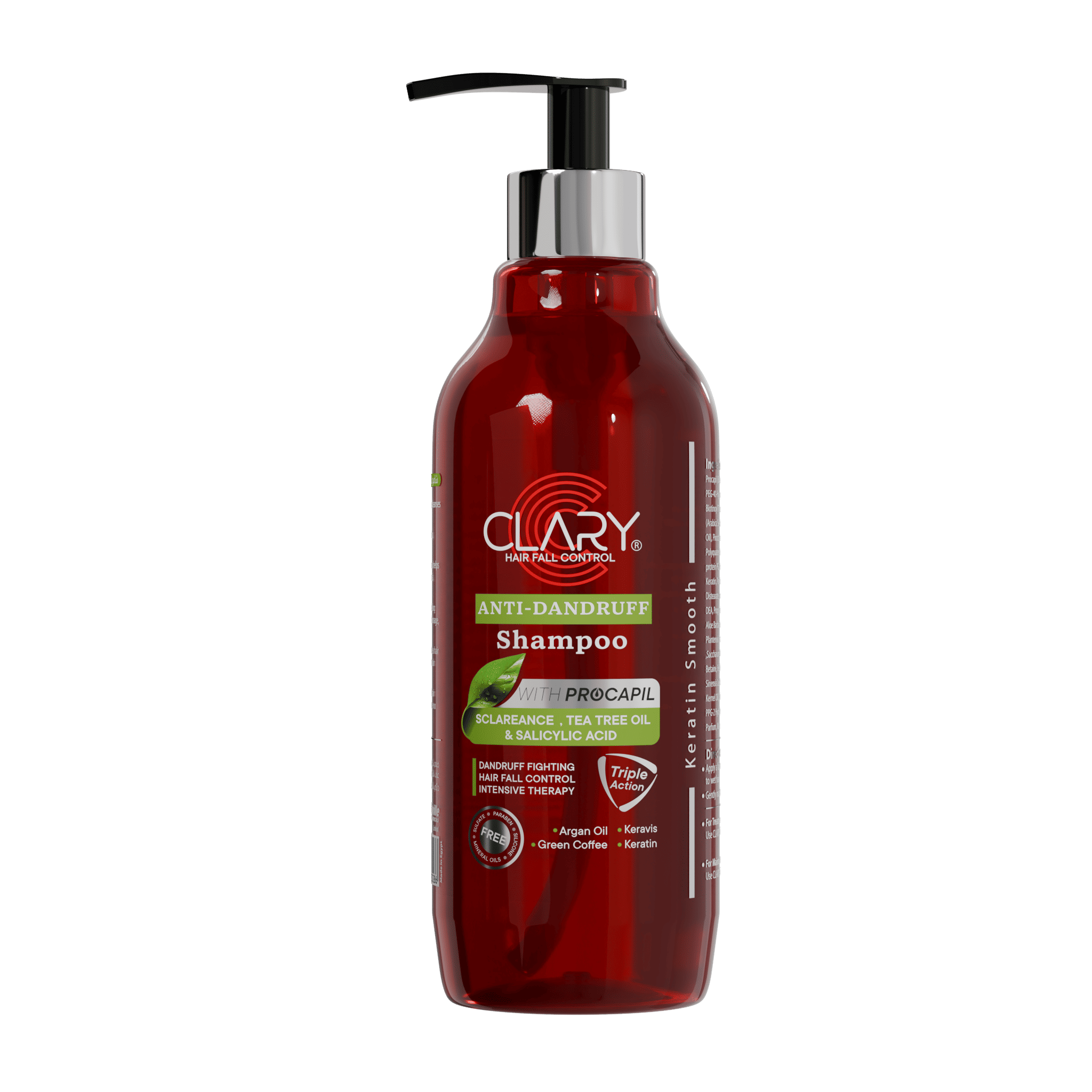 Clary Hair Fall Control Anti Dandruff Shampoo With Procapil 300ml image number 0