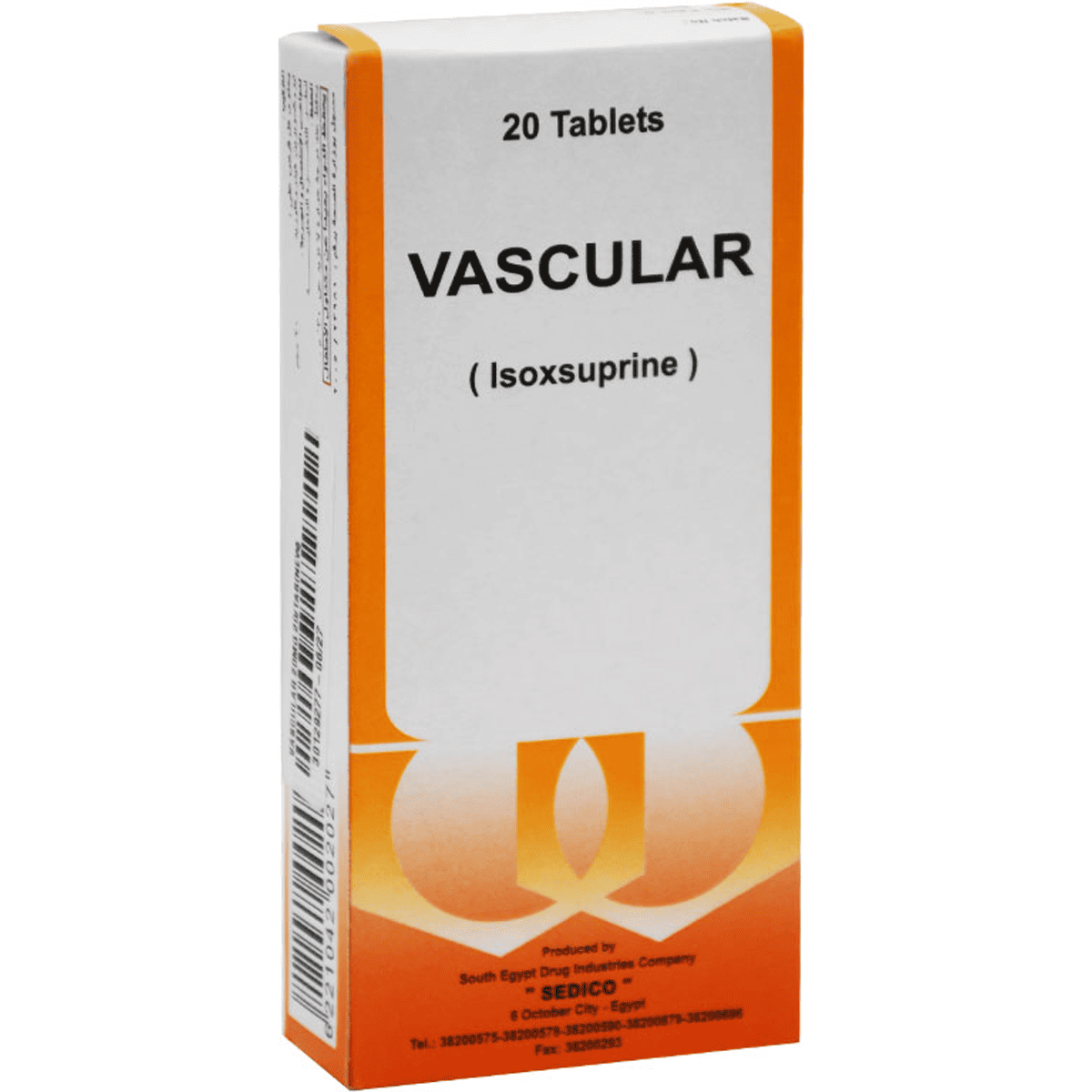 Vascular 20mg 20 Tablets image number 0