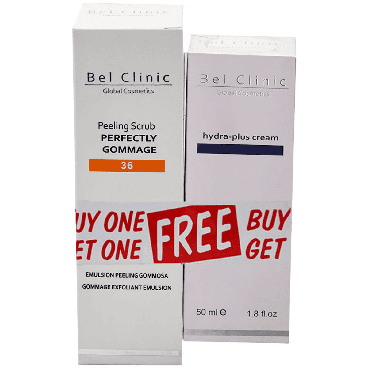 Belclinic (Peeling Scrub 200ml + Hydra Plus Moisturizing Cream 50ml) (Offer Pack) image number 0