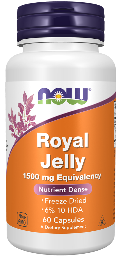Now Royal Jelly 1500mg 60 Capsules image number 0