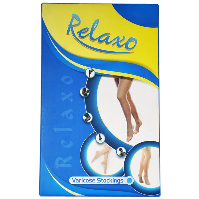 Relaxo Varicose Stocking Standard (Over Knee) (X-Large) 110 image number 0