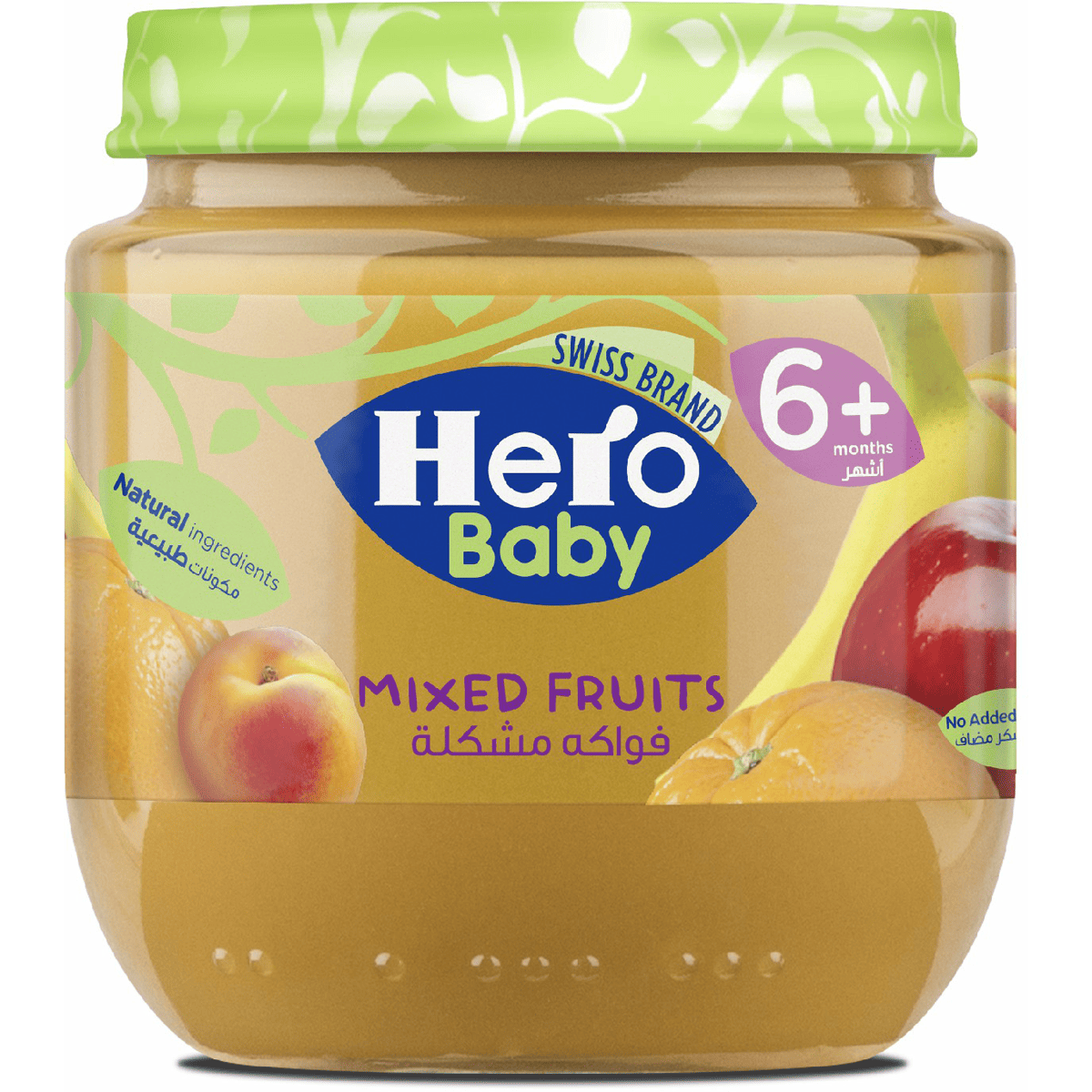 Hero Baby Mixed Fruits 6Months 130gm/125gm image number 0