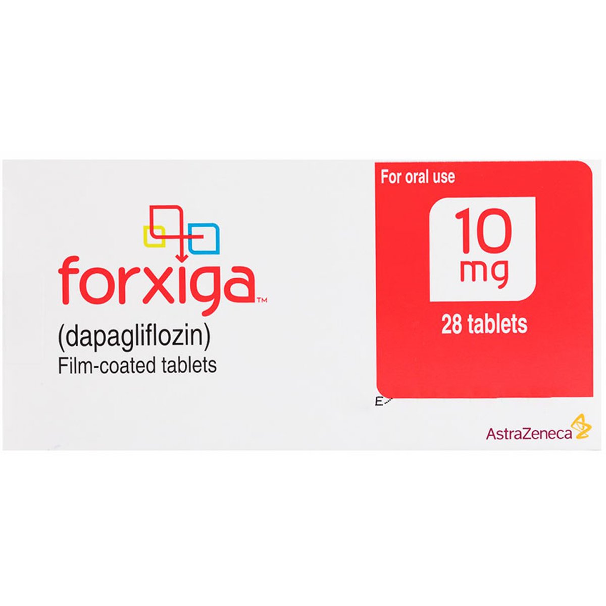 Forxiga 10mg 28 Film Coated Tablets image number 0