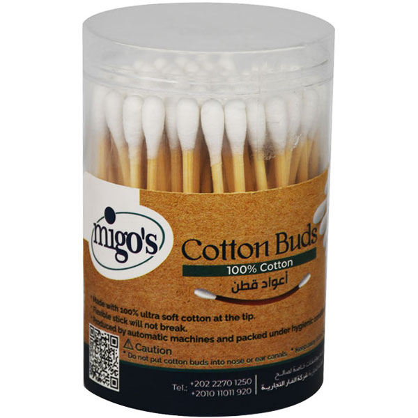 Migos Cotton Buds Wooden Sticks 100 pieces image number 0