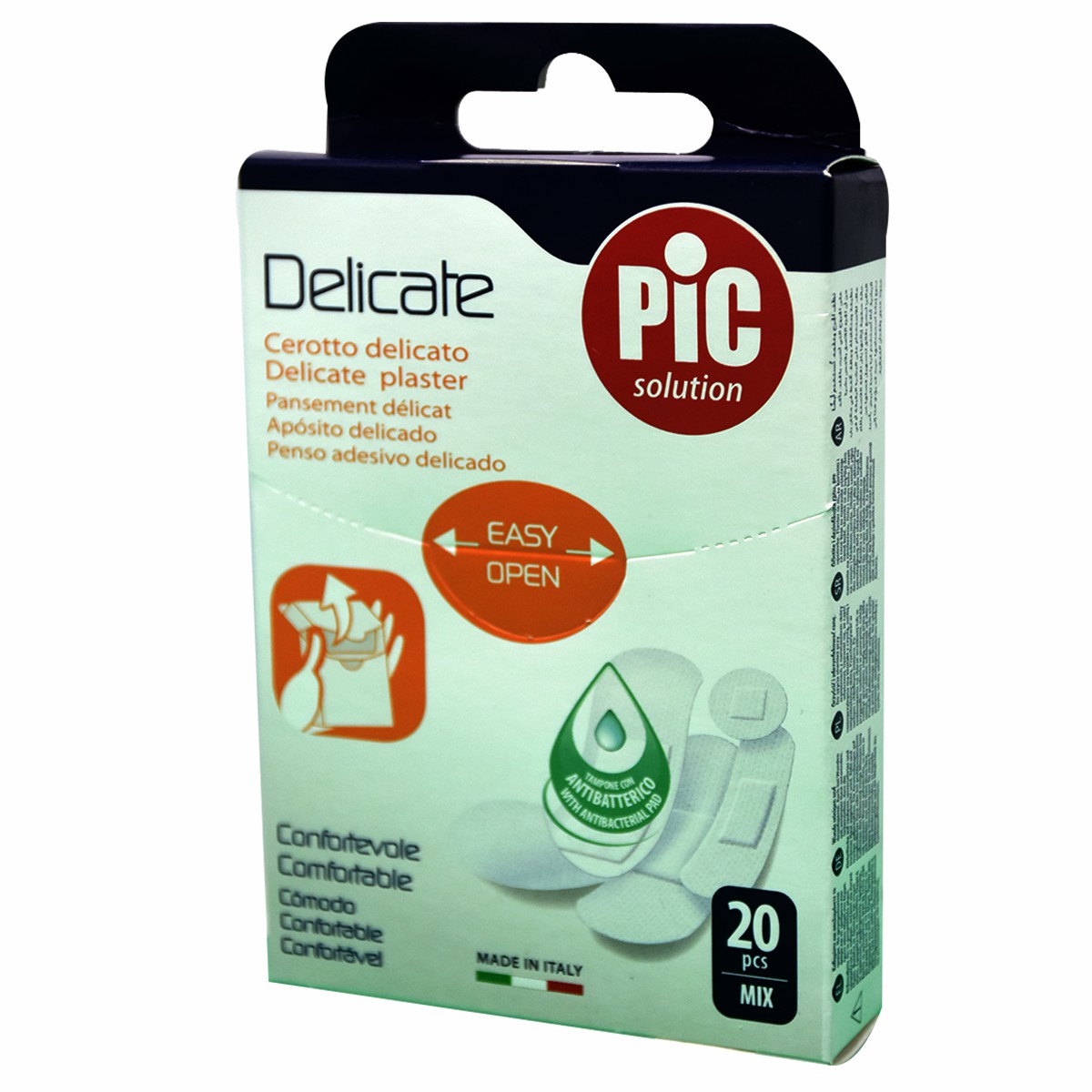 Plaster Pic Delicate Mix.Anti Bacterial 20pcs image number 0