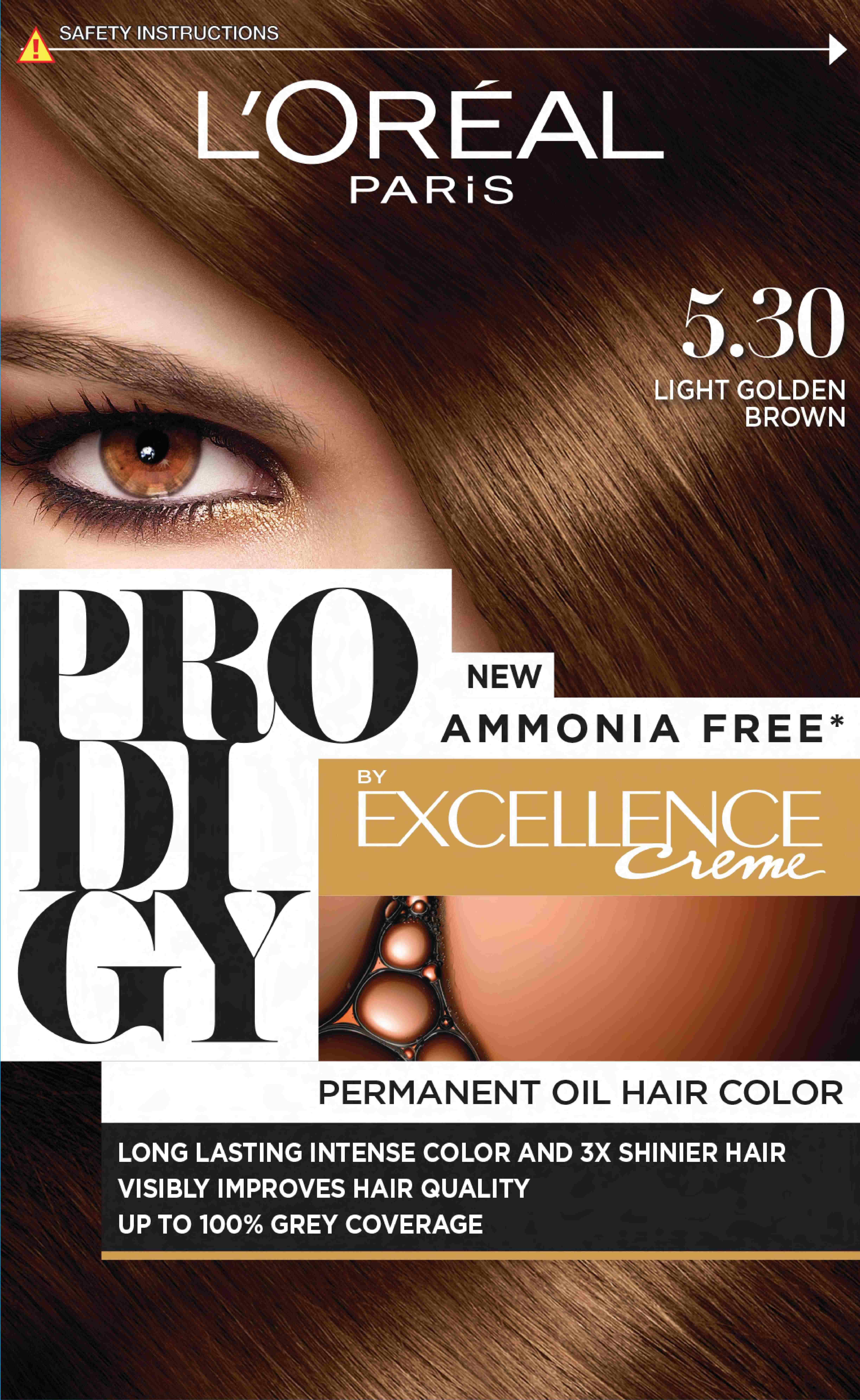 Loreal Prodigy Hair Color/5.30 Light Golden Brown image number 0