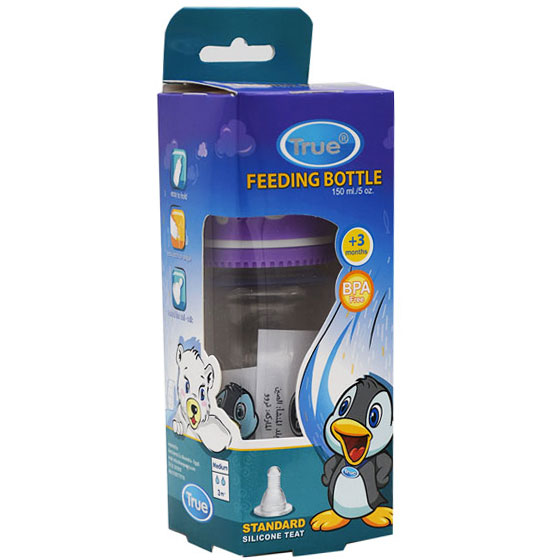 True Feeding Bottle Moderate Flow (3+ Month) 150ml/2022001 image number 0