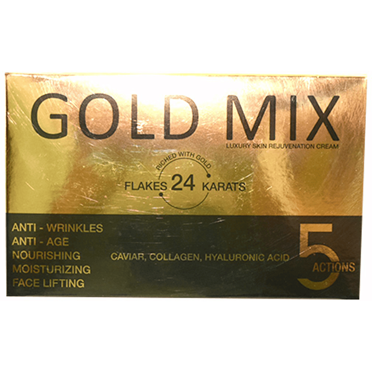 Gold Mix 5 Actions Luxury Skin Rejuvinating Cream 50gm image number 0