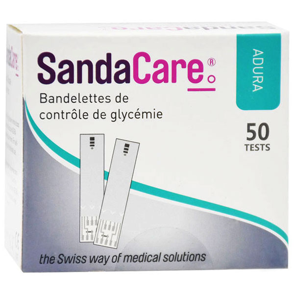SandaCare Blood Glucose Test 50 Strips image number 0