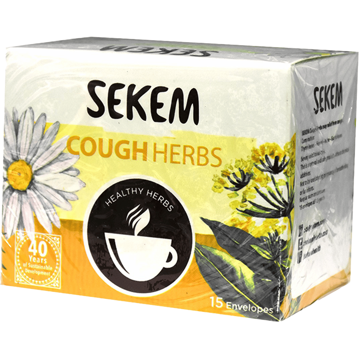 Sekem Cough Herbals 15Packets image number 0