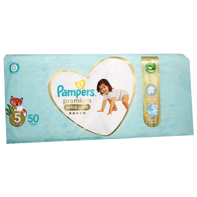 Pampers Premium Extra Care (5) (11-25 KG) 50 Pieces image number 0