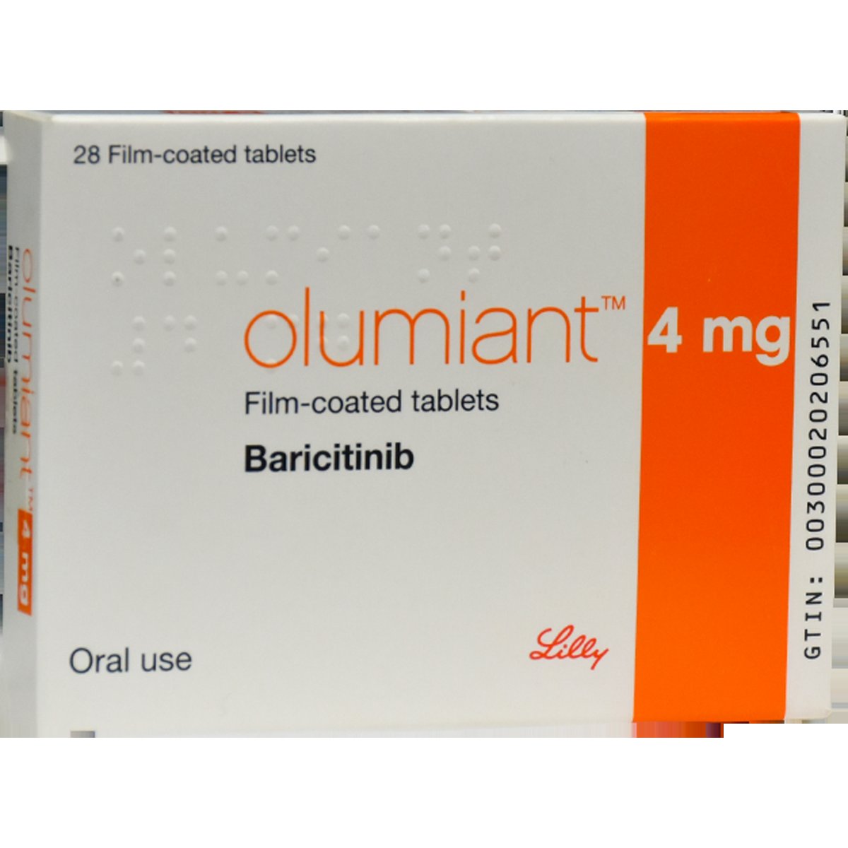 Olumiant 4mg 28 Film Coated Tablets image number 0