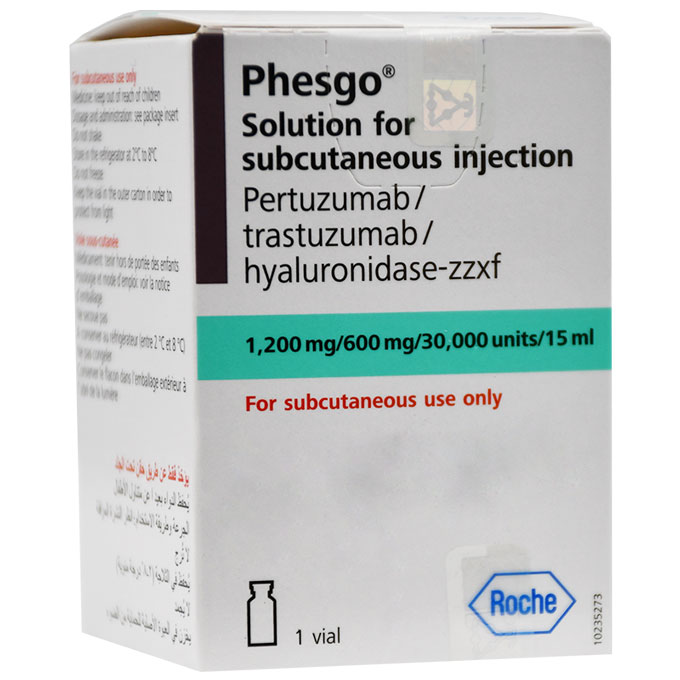 Phesgo 1200mg/600mg/30000 IU/15ml Subcutaneous 1 Vial (Refrigerated) image number 0