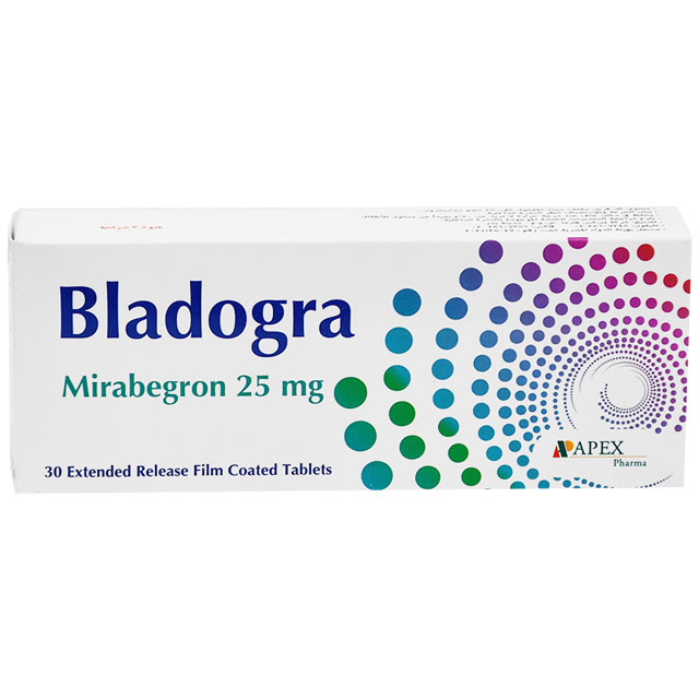 Bladogra 25mg 30 Extended Release Film Coated Tablet image number 0