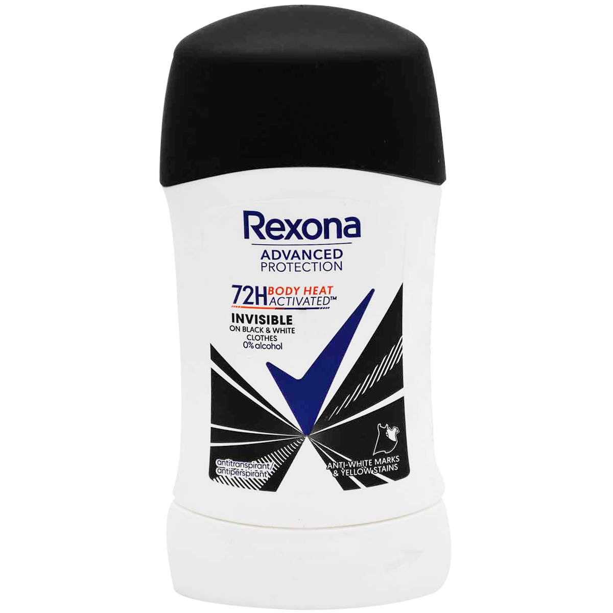 Rexona Invisible Black and White 72 Hours Deodorant Stick 50 ml image number 0