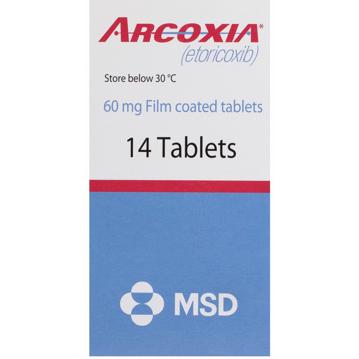 Arcoxia 60mg 14 Film Coated Tablets image number 0